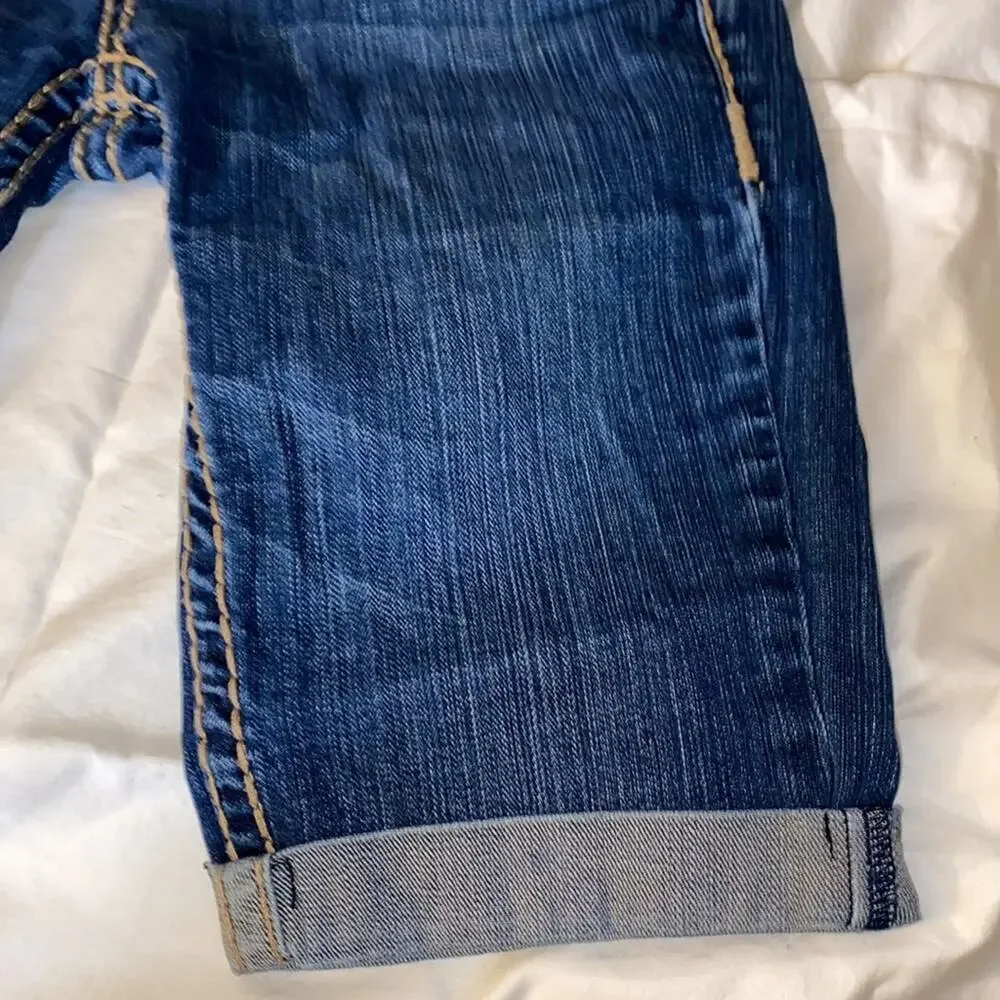 -LA IDol cuffed Bermuda denim shorts